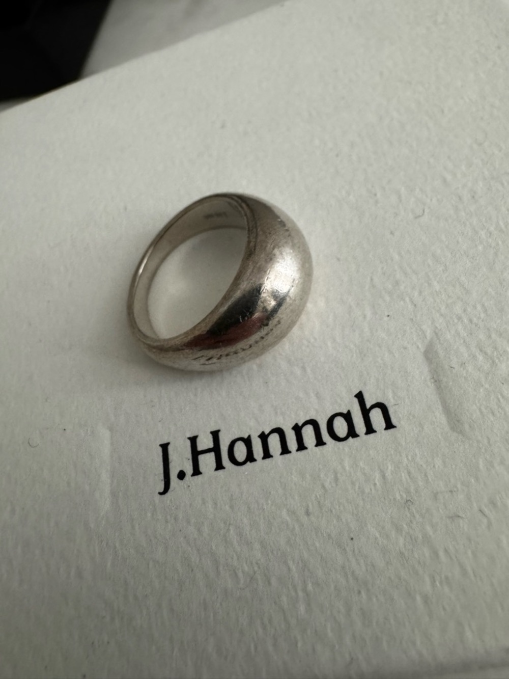 J.Hannah Smooth Silver Form Ring II - Picture 4 of 6